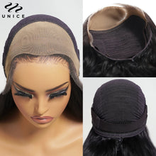 UNICE Hair 13x4 HD Lace Wigs Drawstring Cap Real Scalp Loose Wave Human Hair Wig Pre Plucked Pre Cut Pre Bleached Glueless Wig