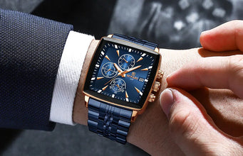 REWARD VIP Mens Watches Waterproof Luminous Sport Watches for Man Stainless Steel Wristwatch Chronograph Date Stopwatch