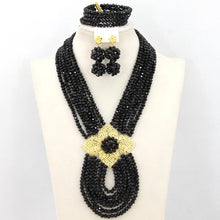 New African Jewelry Set Orange Nigerian Wedding African Beads Jewelry Set Crystal New Bridal Jewelry Set   ABS065