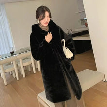 Women's Single Breasted Thick Hooded Winter Jacket