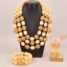 artifical coral beads nigerian jewelry sets for woman weddings