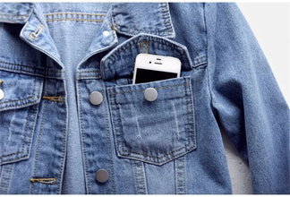 2023 Spring Autumn Women’s Denim Jacket Long Sleeve Overcoat Loose Denim Coat Button Outwear Jeans Jackets 5XL