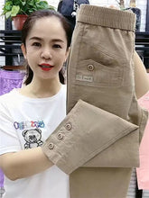 New 2024 Korean Women's pants Autumn High Waist Cotton Hemp Casual Slim High Waist Pants Female Loose Harun pants Ladies Trouser