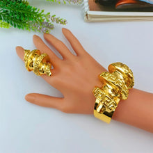 EMMA Italian Gold Plated Jewelry Set Women Necklace Earrings Bracelet African Wedding Party Jewelry