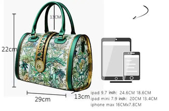 Large-capacity Women's Boston Barrel Handbags