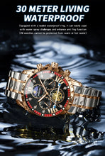 BINBOND Lurury Men's Watches Trend Fashion Original Quartz Watch for Man Flywheel Style Chronograph Waterproof Moon Phase Dress
