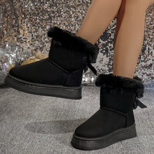 New Fashionable Bow Round Toe Elegant Snow Boots