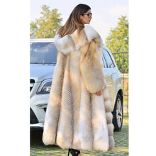 Women's Faux Fur Long Hooded Thick Fluffy Coat
