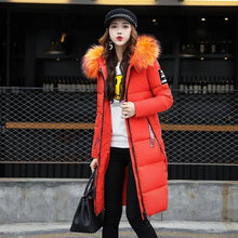 Women's Long down Hooded Jacket