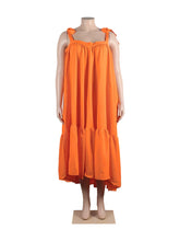 Wmstar Plus Size Dresses for Women New In Summer Clothes Slip Bow Big Hem Solid Elegant Maxi Dress Wholesale Dropshipping 2023