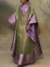 African Dresses for Women Traditional Africa Clothing Dashiki Ankara 2 PCS Outfit Gown Abayas Robe Muslim Kaftan Maxi Long Dress