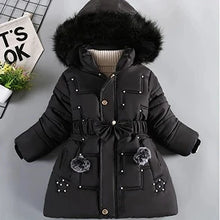 Autumn Winter Girls Jacket Keep Warm Hooded Windproof Outerwear Girls Coat