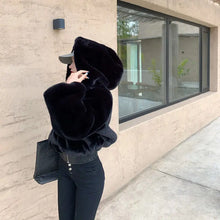 Women's Winter Fabulous Fluffy Hooded Fur Jacket