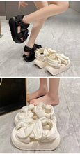 2024 New Genuine Leather Summer Luxury Sandals Casual Work Checkered Beach Shoes Vacation Fashion Women's Shoes zapatos de mujer