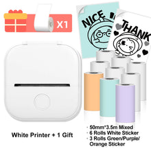 Phomemo T02 Portable Mini Thermal Printer Wirelessly BT 203dpi Photo Label Memo List Printing With USB Cable Imprimante Portable