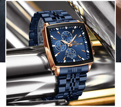 REWARD VIP Mens Watches Waterproof Luminous Sport Watches for Man Stainless Steel Wristwatch Chronograph Date Stopwatch