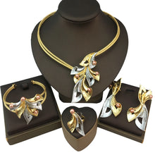 Brazilian Simple Style African Bride Light Weight Colorful Necklace Latest Luxury Jewelry Set For Women Party FHK19283