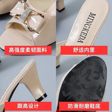 Summer Female Sandals Women Slippers Sexy Open Toe Fish Mouth Slippers  Ladies Rhinestone Bowknot Slides Shoes Plus Size 42