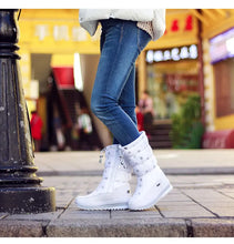 Winter women's Warm Plush Mid-calf Waterproof Snow Boot