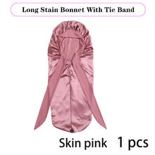 Soft Silky Long Satin Bonnet For Natural Hair And Curly Hair Extra Large Size Hair Cap With Tie For Comfortable Night Sleep 1Pcs