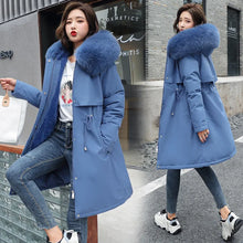 Women's Winter Parka Hooded Fur Collar Jacket