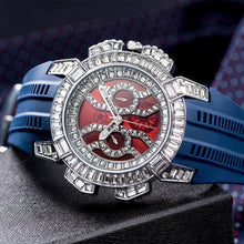 MISSFOX New Red Quartz Watch For Men Luxury Hip Hop Streetwear Clock Waterproof watches AAA Quartz Men's Wristwatches