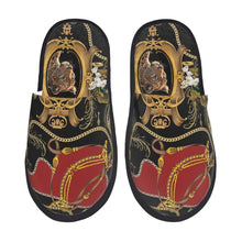 Custom Queen Of Absolutely Everything Gold Baroque Soft Memory Foam House Slippers Women Comfy Warm Anti-skid Sole Slipper