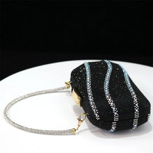 Venus Chan Shoes for Women 2023 Pointed Toe Black Heels Rhinestone Chain Party Sandals Italian Shoes and Bags Matching Set 2023