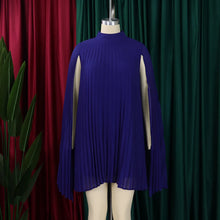 Chiffon Dress for Women Elegant 2024 New Round Neck Batwing Sleeve Loose Knee Length Luxury African Birthday Party Dinner Dress