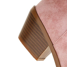 Pointed Toe Knight Boots for Women Brown PU Leather Knee High Boots Woman  Autumn Winter Western Cowboy Long Botas Mujer 2024