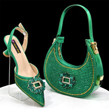 2025 Elegantly Sky Blue Women's Shoe and Bag Set for Parties and Weddings - Luxurious Heeled Pumps and Handbag for Nigeria