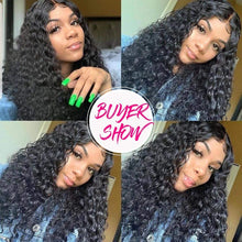 Water Wave Human Hair Bundles Curly Deep Wave 3 Bundles  Brazilian Natural Black Human Hair Remy Hair 100% Human Hair Natural