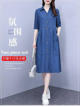 Oversized 5XL Single Breasted Denim Dress For women 2024 Summer New Short sleeved Shirt Denim Dresses Female Casual Clothes