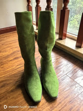 Fashion Knee Length Women's Frosted Leather Long Boots