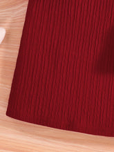 Girl's Autumn New Dress Casual Cute Red Knitted Dress Knee length Skirt Thin Breathable