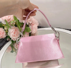 Fashion Heart Rhinestone Women Handbags Luxury Satin Evening Bags for Women Diamonds Designer Shoulder Bag Silk Wedding Clutch