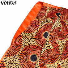 Women Party Maxi Long Dress 2024 VONDA Bohemian Sundress Summer Bat-wing Sleeve Printed Dress Casual Loose Robe Fashion Vestidos