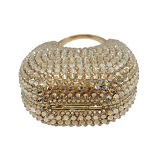 Women's Crystal Diamonds Chain Evening Clutch Bag