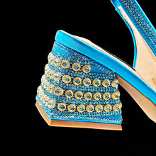 QSGFC Italian Design Clutch Dual Use Full Diamond High Heels Exquisite Gift-Box  And High Heels For Party Women Shoes