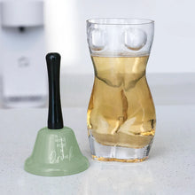 BespritGift Creative Glass Beer Mug 400ml Hand Bell Novelty Gift Set Humor Relax Design for Men & Beer Lovers Unique Drinkware