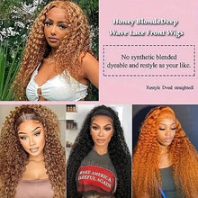 Honey Blonde Human Hair Wig Curly Wigs 13x6 Hd Lace Frontal Wig 13x4 Deep Wave Frontal Wig 30 Inch #27 Colored Human Hair Wigs