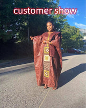 Free Style African Dress For Woman Embroidery Design Ladys Clothes Plus Size Dresses For Women