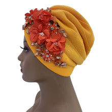 Elegant African Turban Cap with Shiny Rhinestone Ready to Wear Nigeria Auto Gele Headtie Party Women's Head Wrap Bonnet Turbante