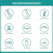 Electric Heated Eyelash Curler Natural Lasting Quick Heating Professional Temperature Curling Electric Clip Lash Heated Eye G2C1