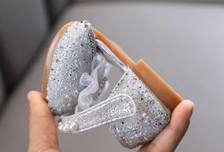 New Spring Kids Shoes Summer Children's Bow Rhinestone Girl Princess Sandals Fashion Baby Non-slip Sandals H795