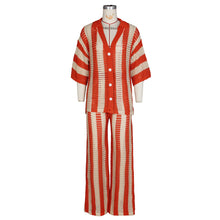 CM.YAYA Knit Ribbon Women's Set Short Sleeve Shirts and Wide Leg Pants 2024 Summer Beach Two 2 Piece Sets Outfits Tracksuit