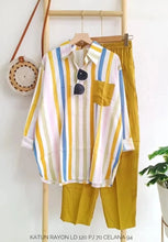 Women's Striped Cardigan Shirt Top and Pants Set Long Sleeve Pants Monochrome Casual 2024 Summer New 2-piece Set