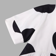 VONDA Plus Size 5XL Women Dress 2025 Summer Bohemian Polka Dot Maxi Long Dress V Neck Party Sundress Vestido Beach Robe Elegant