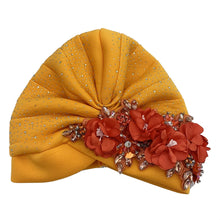 Elegant African Turban Cap with Shiny Rhinestone Ready to Wear Nigeria Auto Gele Headtie Party Women's Head Wrap Bonnet Turbante