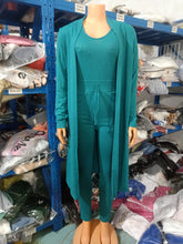 Two Piece Set Women Outfit 2023 Spring Fashion Drawstring Pocket Design U-Neck Sleeveless Skinny Jumpsuit & Long Sleeve Coat Set